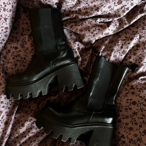 Black lamoda Chunky Platform Boots